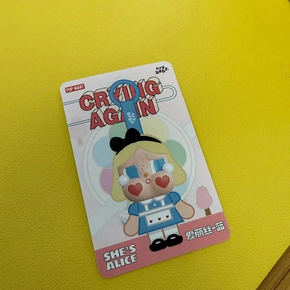 Pop Mart Crybaby Crying Again Plush She’s Alice Sealed Bag - Picture 3 of 5